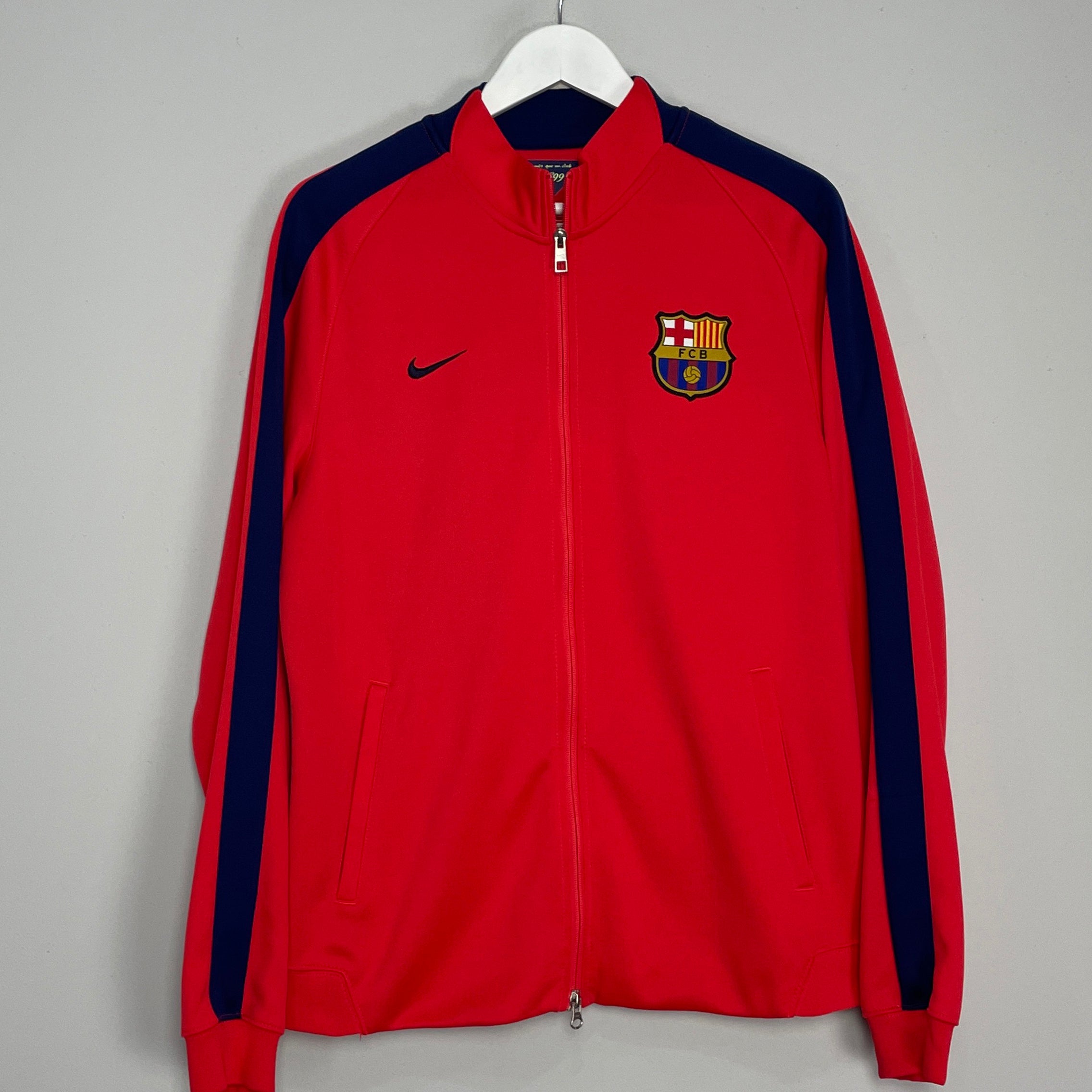 Shop 2014/15 BARCELONA TRACK JACKET (L) NIKE, classic football shirts, vintage football shirts & retro soccer jerseys at Cult Kits