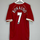 2006/07 MANCHESTER UNITED RONALDO #7 *SIGNED* HOME SHIRT (XL) NIKE