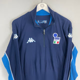 Shop 2002 ITALY 1/4 ZIP JACKET (L) KAPPA, classic football shirts, vintage football shirts & retro soccer jerseys at Cult Kits