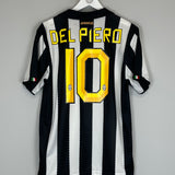 2010/11 JUVENTUS DEL PIERO #10 HOME SHIRT (M) NIKE