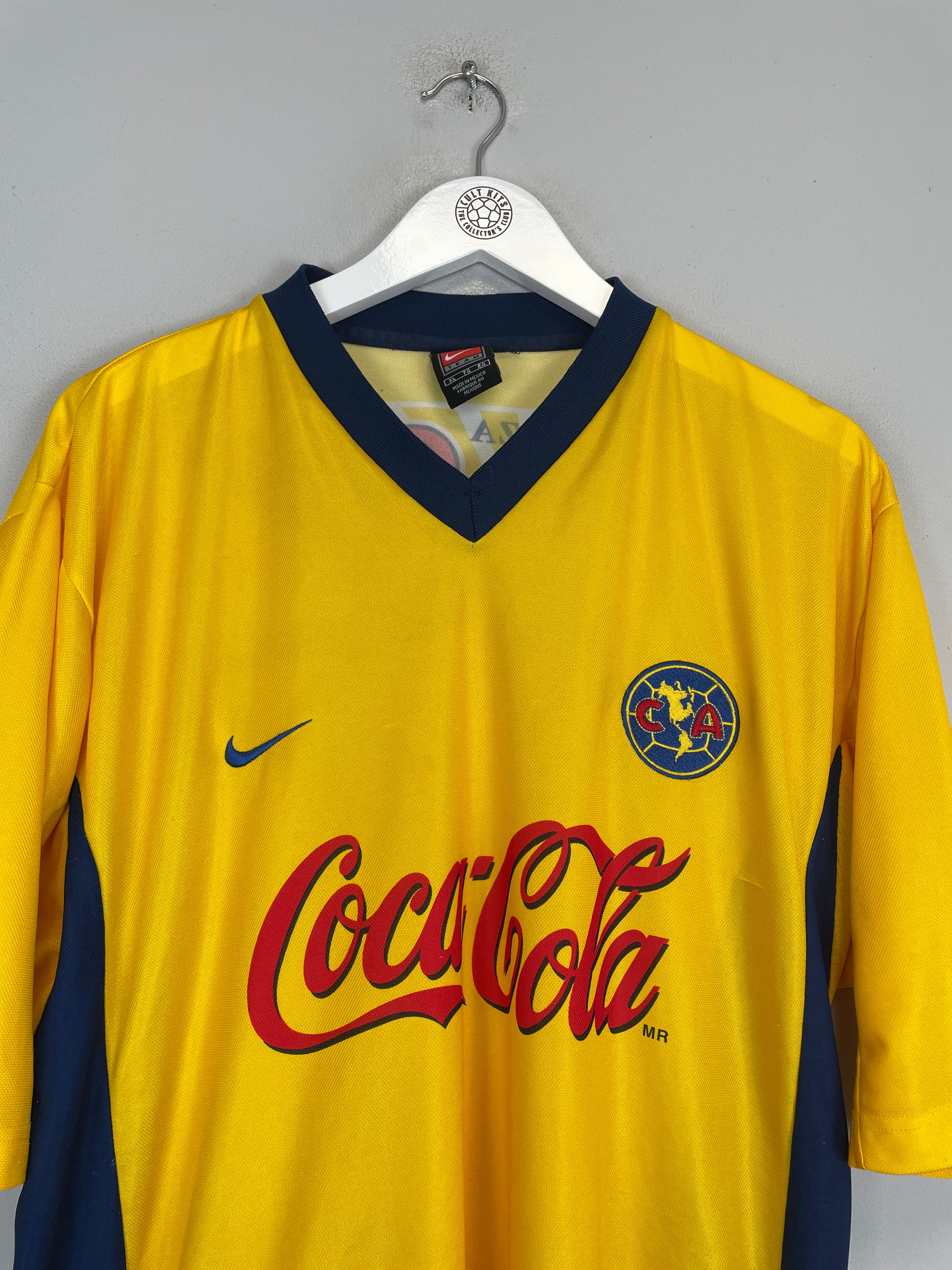 Shop 2000/01 CLUB AMERICA HOME SHIRT (XL) NIKE, classic football shirts, vintage football shirts & retro soccer jerseys at Cult Kits
