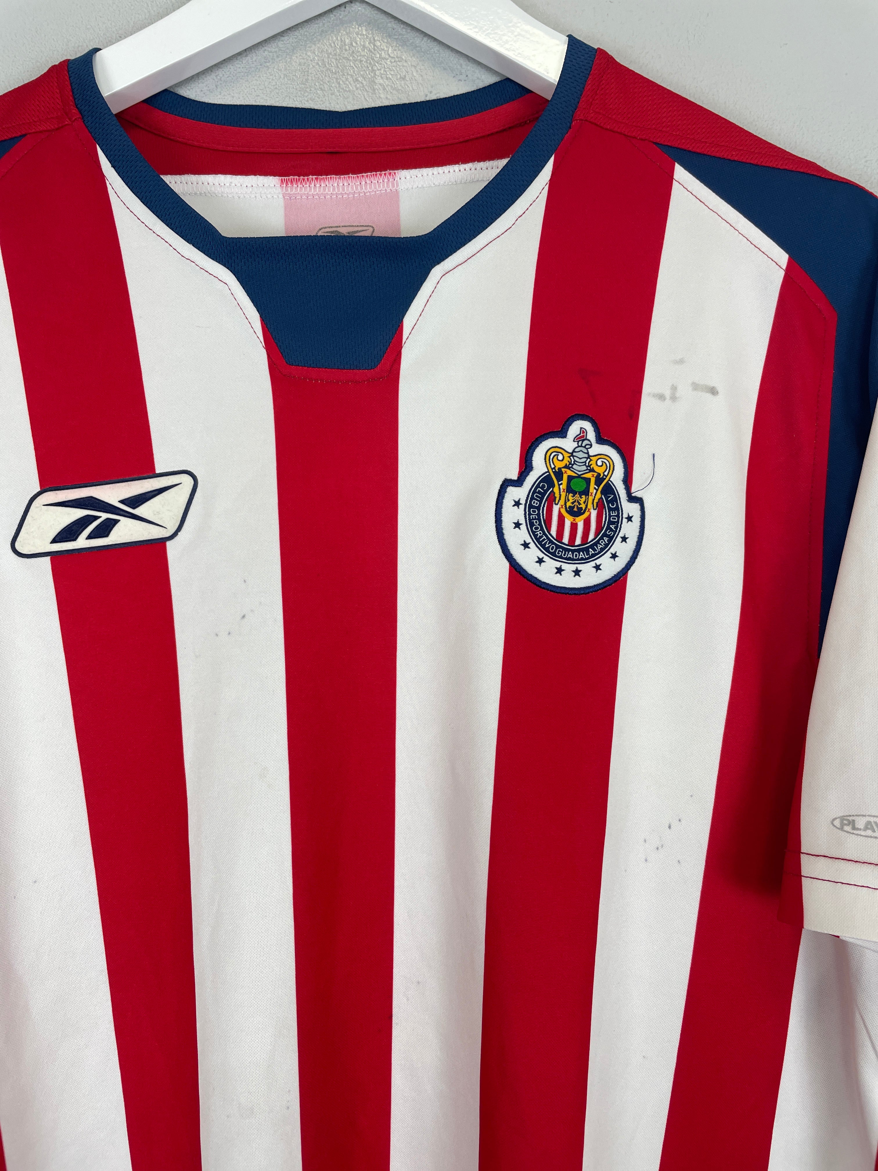 Shop 2004/05 CHIVAS GUADALAJARA BOFO #7 HOME SHIRT (M) REEBOK, classic football shirts, vintage football shirts & retro soccer jerseys at Cult Kits
