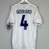 2005/07 ENGLAND GERRARD #4 *BNWT* HOME SHIRT (L) UMBRO