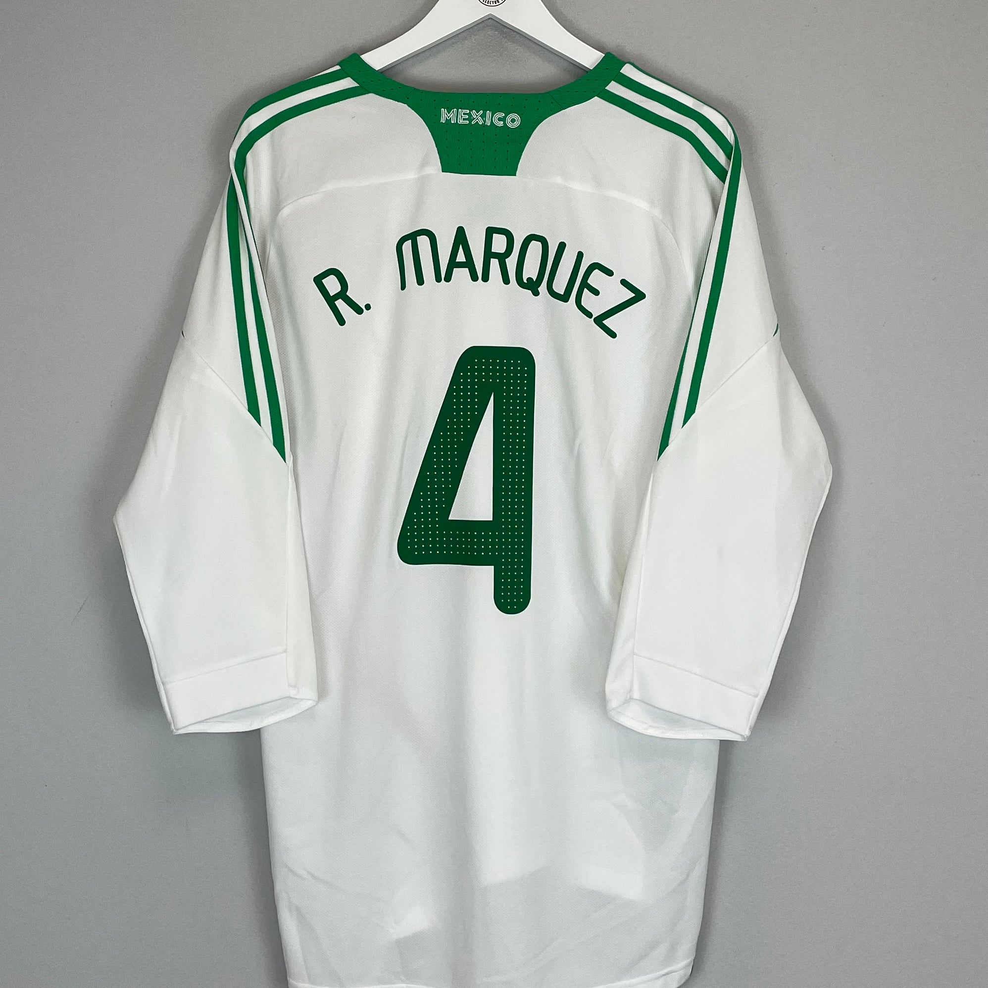 Buy 2008/09 MEXICO R.MARQUEZ 4 AWAY SHIRT (XL) ADIDAS ~ Free worldwide shipping available ~ Authentic Vintage Football Shirts from Cult Kits