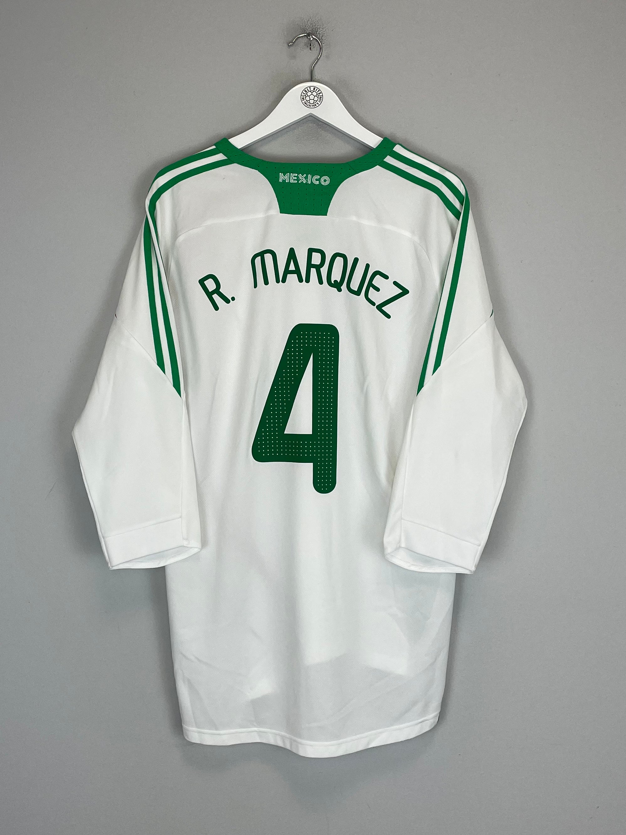 Buy 2008/09 MEXICO R.MARQUEZ 4 AWAY SHIRT (XL) ADIDAS ~ Free worldwide shipping available ~ Authentic Vintage Football Shirts from Cult Kits
