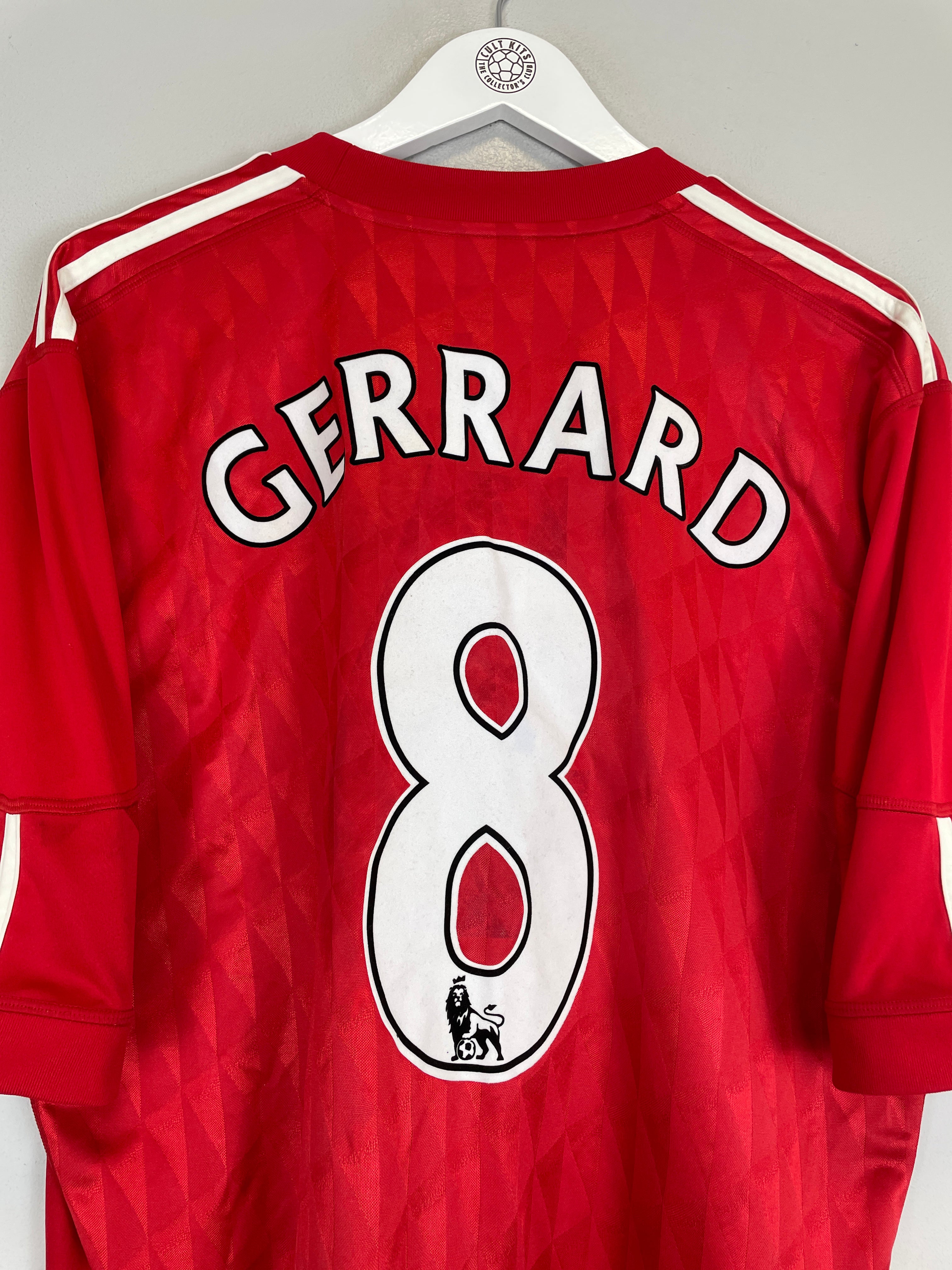 Shop 2011/12 LIVERPOOL GERRARD #8 HOME SHIRT (XL) ADIDAS, classic football shirts, vintage football shirts & retro soccer jerseys at Cult Kits
