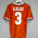 1994 NETHERLANDS RIJKAARD #3 HOME SHIRT (S) LOTTO