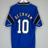 1996/98 MANCHESTER UNITED BECKHAM #10 AWAY SHIRT (L) UMBRO