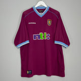2001/02 ASTON VILLA HADJI #21 HOME SHIRT (XXL) DIADORA