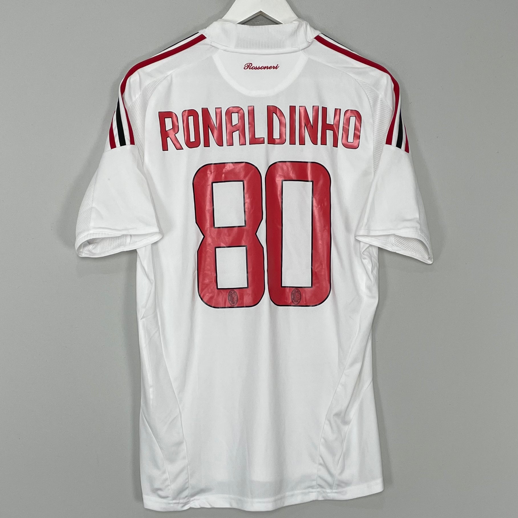 2007/08 AC MILAN RONALDINHO #80 AWAY SHIRT (M) ADIDAS – Cult Kits