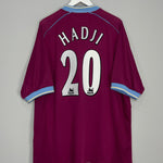 2001/02 ASTON VILLA HADJI #21 HOME SHIRT (XXL) DIADORA