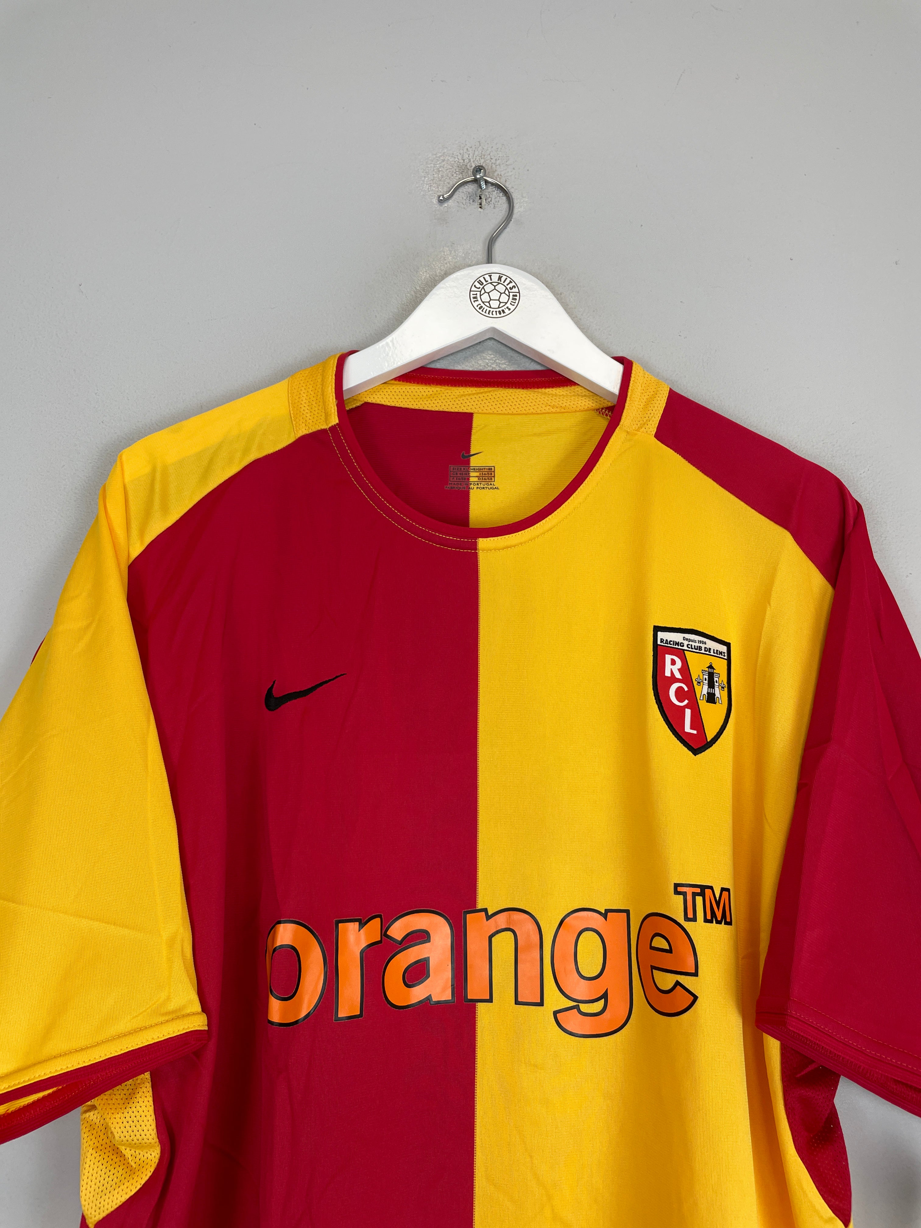 Shop 2003/04 RC LENS *BNWT* HOME SHIRT (XL) NIKE, classic football shirts, vintage football shirts & retro soccer jerseys at Cult Kits