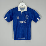 Shop 1988/91 EVERTON HOME SHIRT (S.KIDS) UMBRO, classic football shirts, vintage football shirts & retro soccer jerseys at Cult Kits