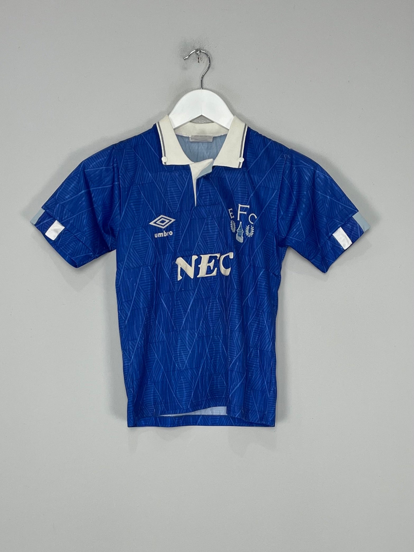 Shop 1988/91 EVERTON HOME SHIRT (S.KIDS) UMBRO, classic football shirts, vintage football shirts & retro soccer jerseys at Cult Kits
