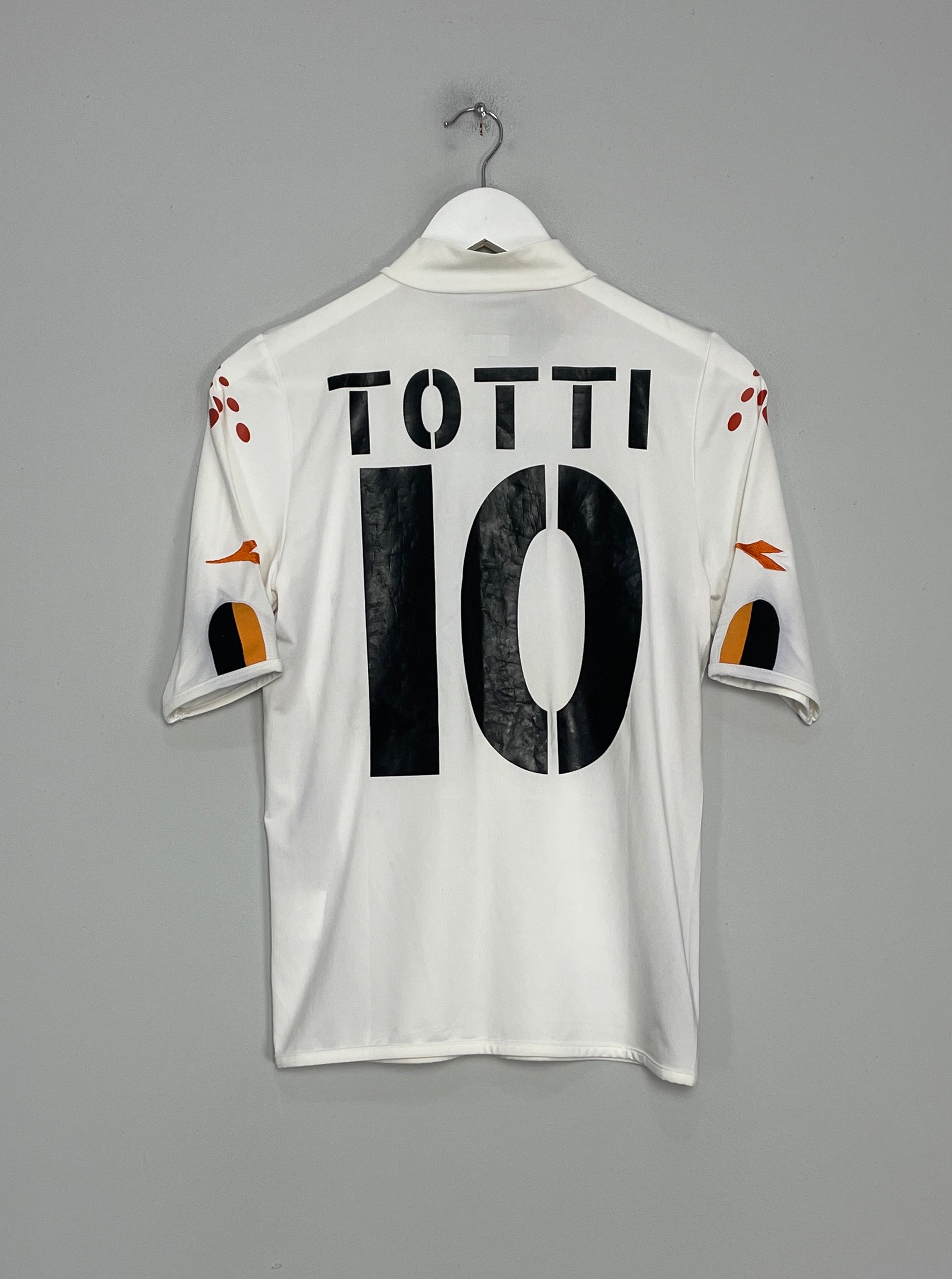 Shop 2003/04 ROMA TOTTI #10 AWAY SHIRT (S) DIADORA, classic football shirts, vintage football shirts & retro soccer jerseys at Cult Kits