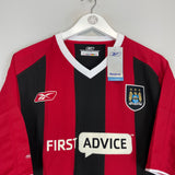 2003/04 MANCHESTER CITY *BNWT* AWAY SHIRT (XL) REEBOK