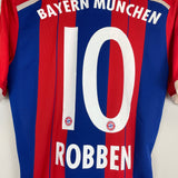 2014/15 BAYERN MUNICH ROBBEN #10 *PLAYER ISSUE* HOME SHIRT (L) ADIDAS