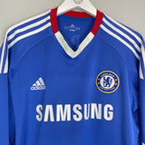 2010/11 CHELSEA LAMPARD #8 L/S HOME SHIRT (M) ADIDAS