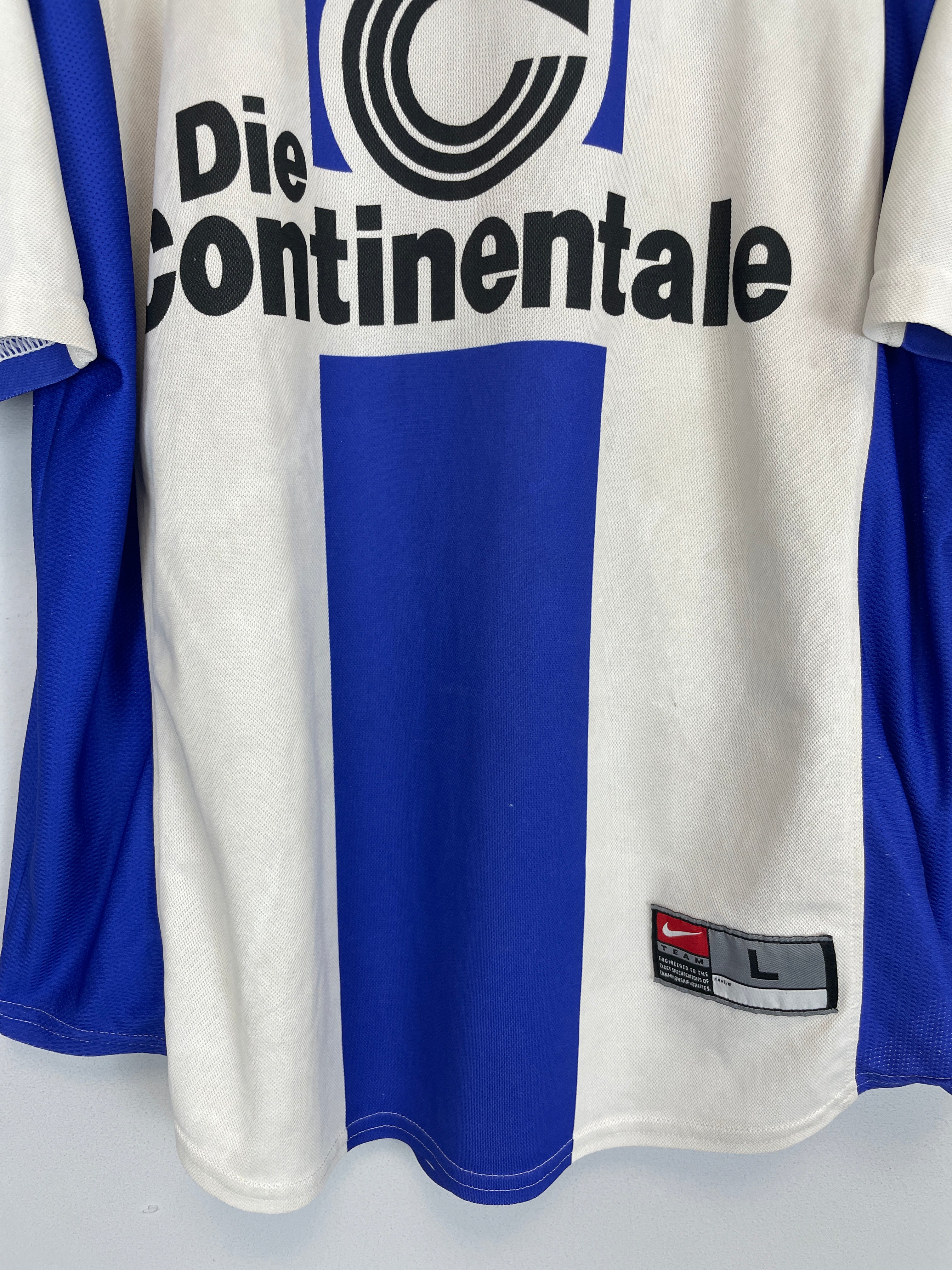Shop 1999/00 HERTHA BERLIN HOME SHIRT (L) NIKE, classic football shirts, vintage football shirts & retro soccer jerseys at Cult Kits