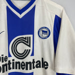 Shop 1999/00 HERTHA BERLIN HOME SHIRT (L) NIKE, classic football shirts, vintage football shirts & retro soccer jerseys at Cult Kits