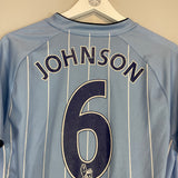 2007/08 MANCHESTER CITY JOHNSON #6 HOME SHIRT (M) LE COQ