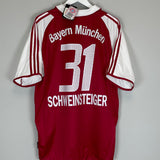 2003/04 BAYERN MUNICH SCHWEINSTEIGER #31 *BNWT* HOME SHIRT (L) ADIDAS