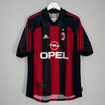 Shop 2000/02 AC MILAN SHEVCHENKO #7 HOME SHIRT (L) ADIDAS, classic football shirts, vintage football shirts & retro soccer jerseys at Cult Kits