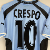 1999/00 LAZIO CRESPO #10 HOME SHIRT (M) PUMA