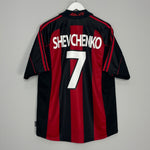 Shop 2000/02 AC MILAN SHEVCHENKO #7 HOME SHIRT (L) ADIDAS, classic football shirts, vintage football shirts & retro soccer jerseys at Cult Kits