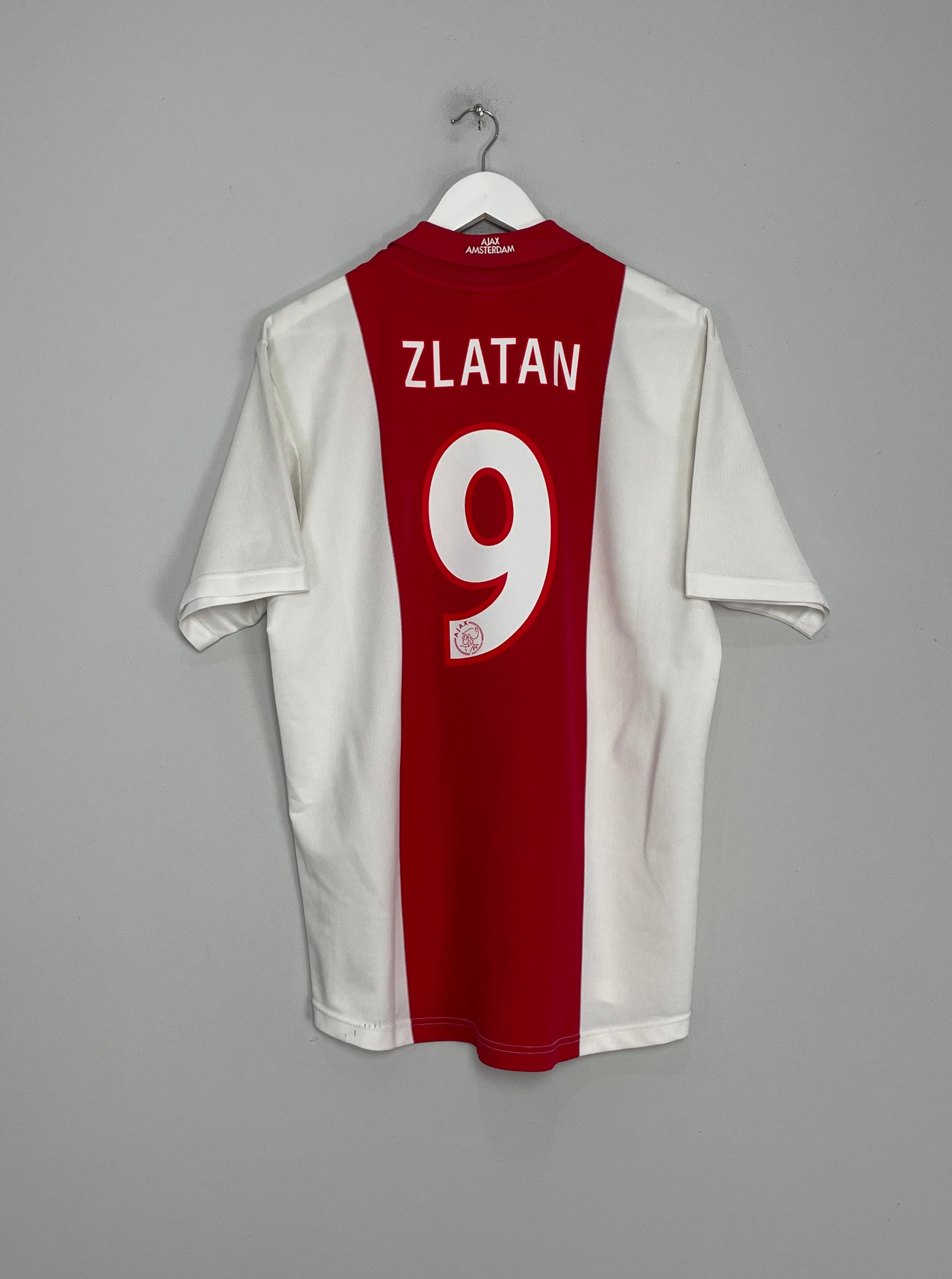 2000/01 AJAX ZLATAN #9 HOME SHIRT (L) ADIDAS