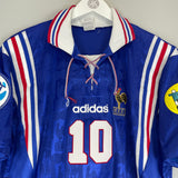 Shop 1996/98 FRANCE ZIDANE #10 *MINT* HOME SHIRT (L) ADIDAS, classic football shirts, vintage football shirts & retro soccer jerseys at Cult Kits