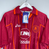 Shop 1996/97 ROMA TOTTI #17 *BNWT* HOME SHIRT (XL) ASICS, classic football shirts, vintage football shirts & retro soccer jerseys at Cult Kits