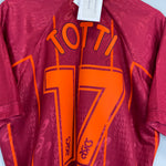 Shop 1996/97 ROMA TOTTI #17 *BNWT* HOME SHIRT (XL) ASICS, classic football shirts, vintage football shirts & retro soccer jerseys at Cult Kits