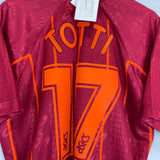 Shop 1996/97 ROMA TOTTI #17 *BNWT* HOME SHIRT (XL) ASICS, classic football shirts, vintage football shirts & retro soccer jerseys at Cult Kits
