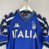Shop 2000/01 ITALY TRAINING SHIRT (L) KAPPA, classic football shirts, vintage football shirts & retro soccer jerseys at Cult Kits