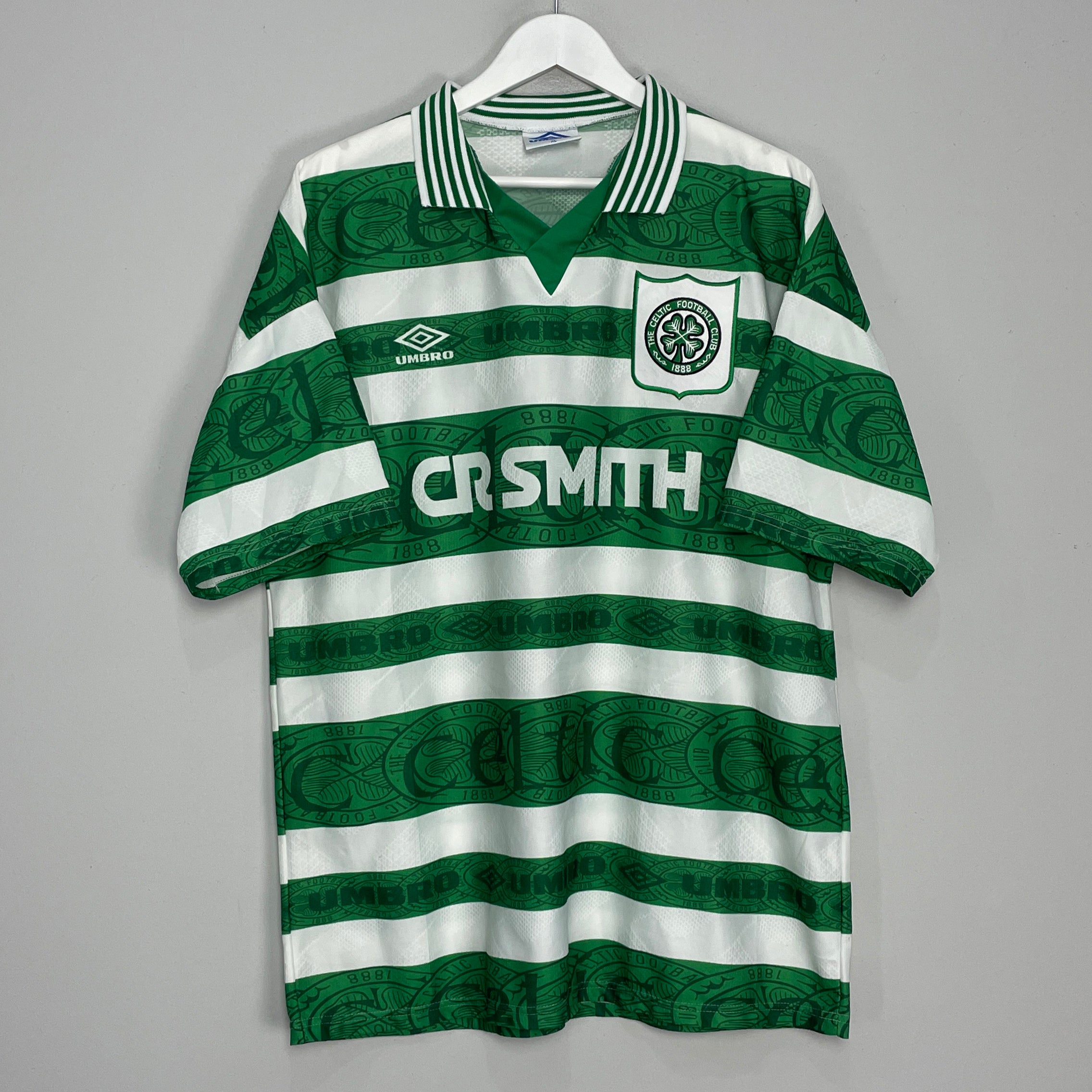 Shop 1995/97 CELTIC HOME SHIRT (XL) UMBRO, classic football shirts, vintage football shirts & retro soccer jerseys at Cult Kits