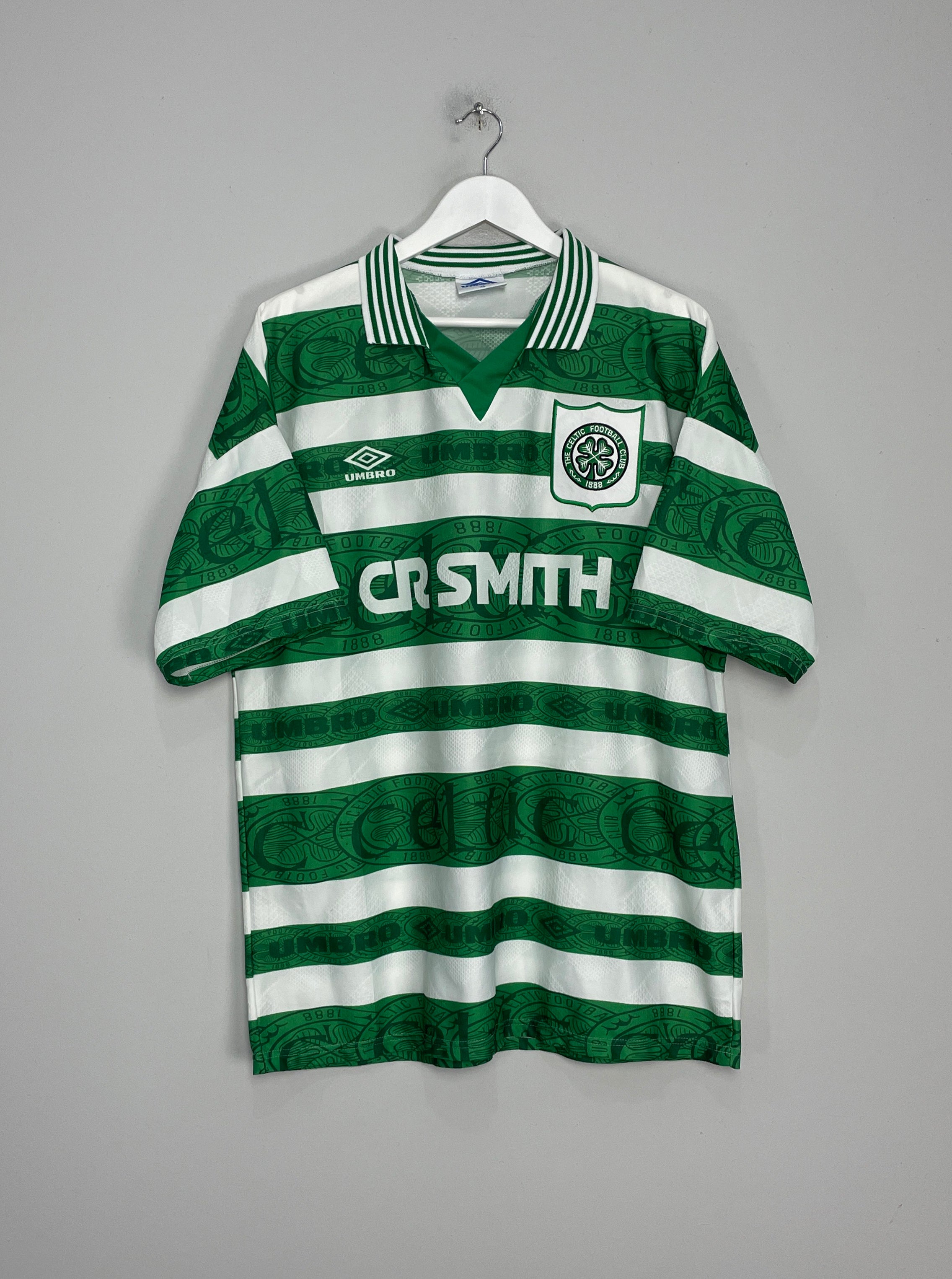 Shop 1995/97 CELTIC HOME SHIRT (XL) UMBRO, classic football shirts, vintage football shirts & retro soccer jerseys at Cult Kits
