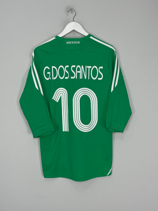 2008/09 MEXICO DOS SANTOS #10 HOME SHIRT (M) ADIDAS