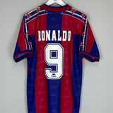 1995/97 BARCELONA RONALDO #9 HOME SHIRT (M) KAPPA