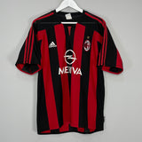 Shop 2003/04 AC MILAN KAKA #22 HOME SHIRT (M) ADIDAS, classic football shirts, vintage football shirts & retro soccer jerseys at Cult Kits