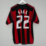 Shop 2003/04 AC MILAN KAKA #22 HOME SHIRT (M) ADIDAS, classic football shirts, vintage football shirts & retro soccer jerseys at Cult Kits