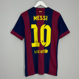 Shop 2014/15 BARCELONA MESSI #10 HOME SHIRT (M) NIKE, classic football shirts, vintage football shirts & retro soccer jerseys at Cult Kits