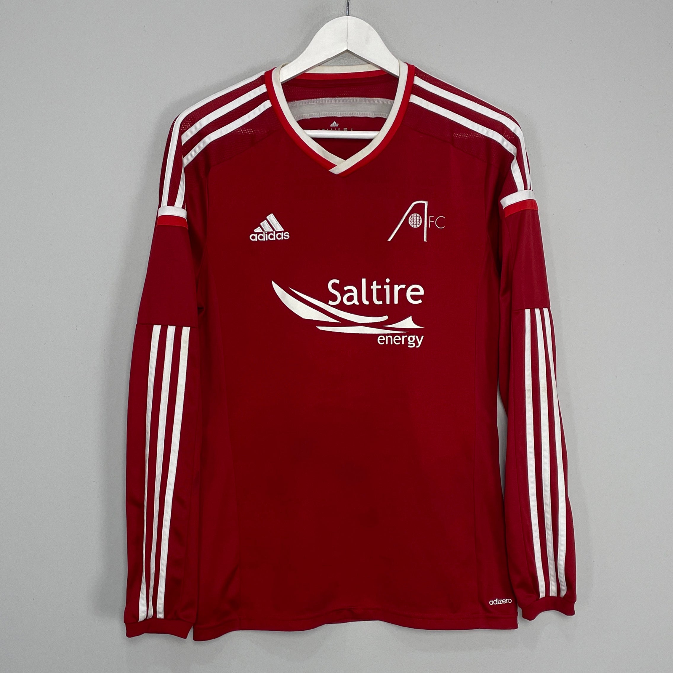Shop 2014/15 ABERDEEN L/S HOME SHIRT (M) ADIDAS, classic football shirts, vintage football shirts & retro soccer jerseys at Cult Kits
