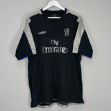 Shop 2004/05 CHELSEA DROGBA #15 AWAY SHIRT (XXL) UMBRO, classic football shirts, vintage football shirts & retro soccer jerseys at Cult Kits