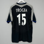 Shop 2004/05 CHELSEA DROGBA #15 AWAY SHIRT (XXL) UMBRO, classic football shirts, vintage football shirts & retro soccer jerseys at Cult Kits