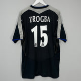 Shop 2004/05 CHELSEA DROGBA #15 AWAY SHIRT (XXL) UMBRO, classic football shirts, vintage football shirts & retro soccer jerseys at Cult Kits
