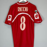 2003/04 PIACENZA RICCIO #8 MATCH ISSUE *BNWT* HOME SHIRT (L) LOTTO