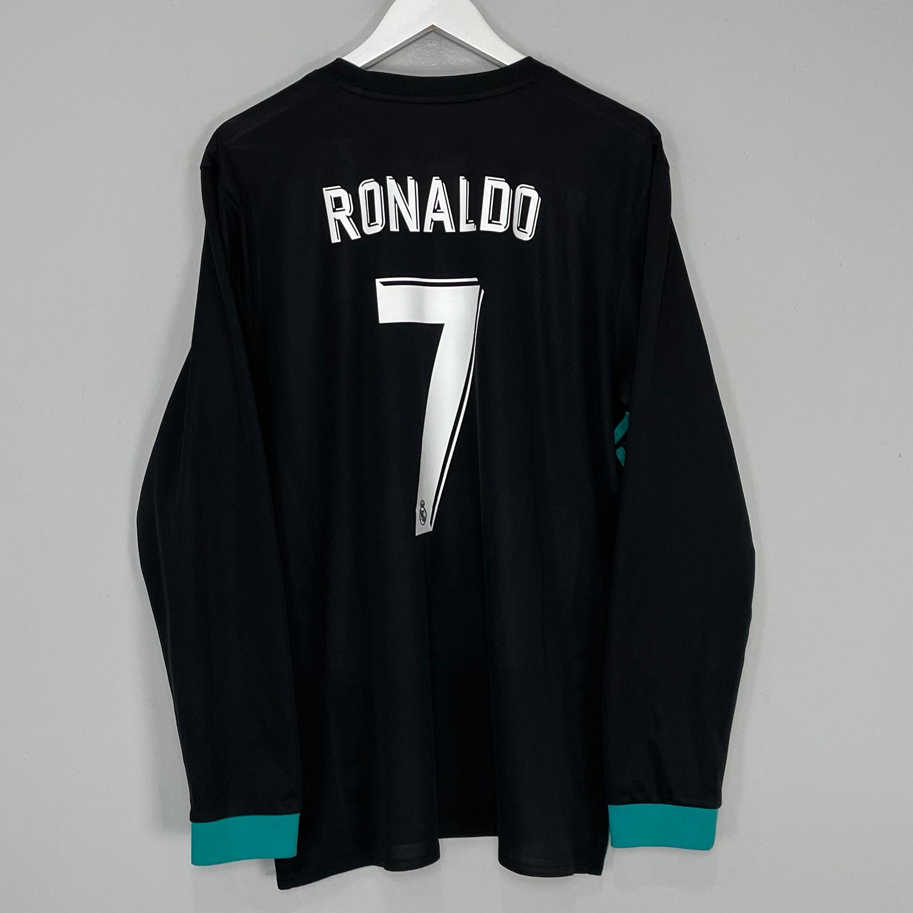 Shop 2017/18 REAL MADRID RONALDO #7 L/S AWAY SHIRT (XL) ADIDAS, classic football shirts, vintage football shirts & retro soccer jerseys at Cult Kits