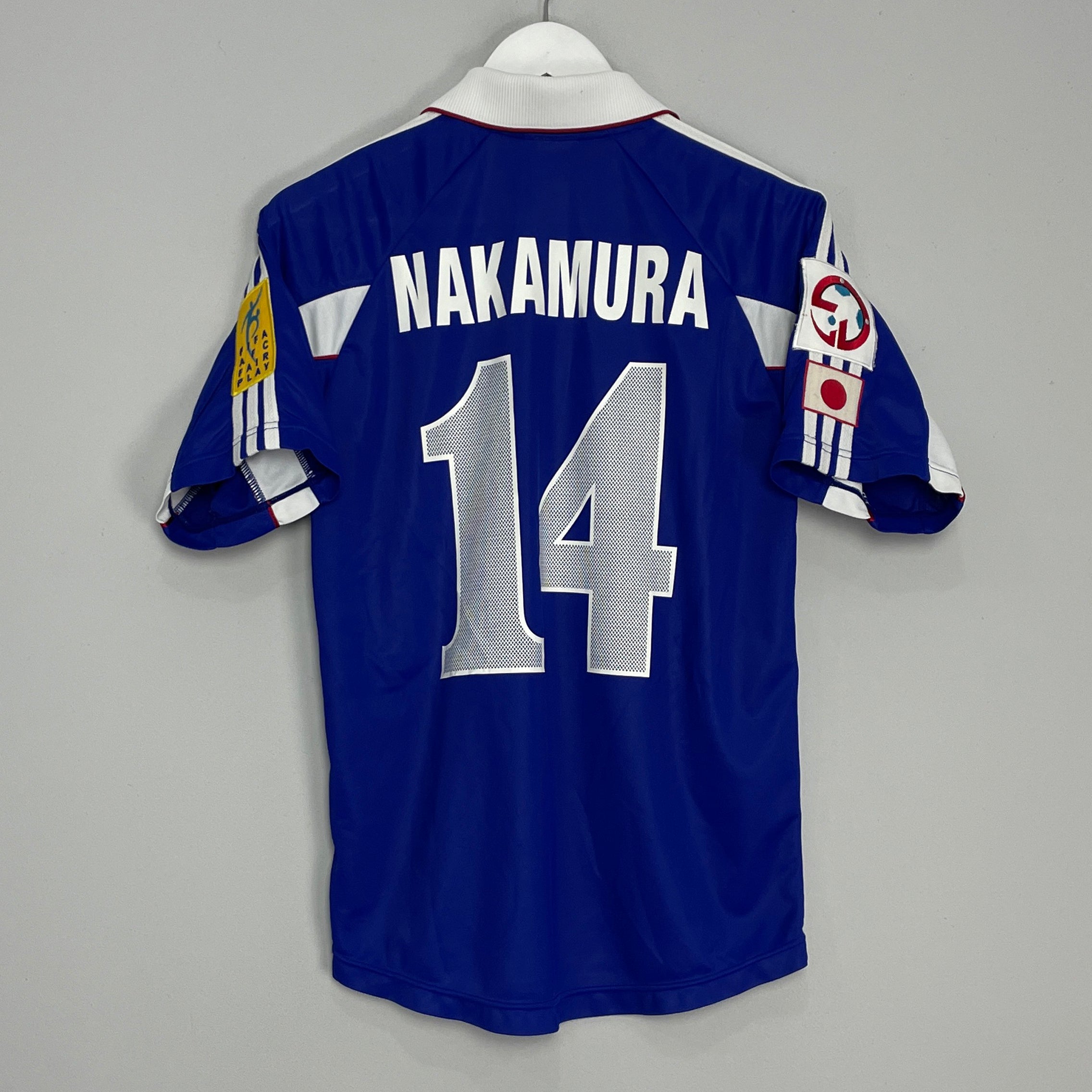 Shop 1999/00 JAPAN NAKAMURA #14 HOME SHIRT (S) ADIDAS, classic football shirts, vintage football shirts & retro soccer jerseys at Cult Kits