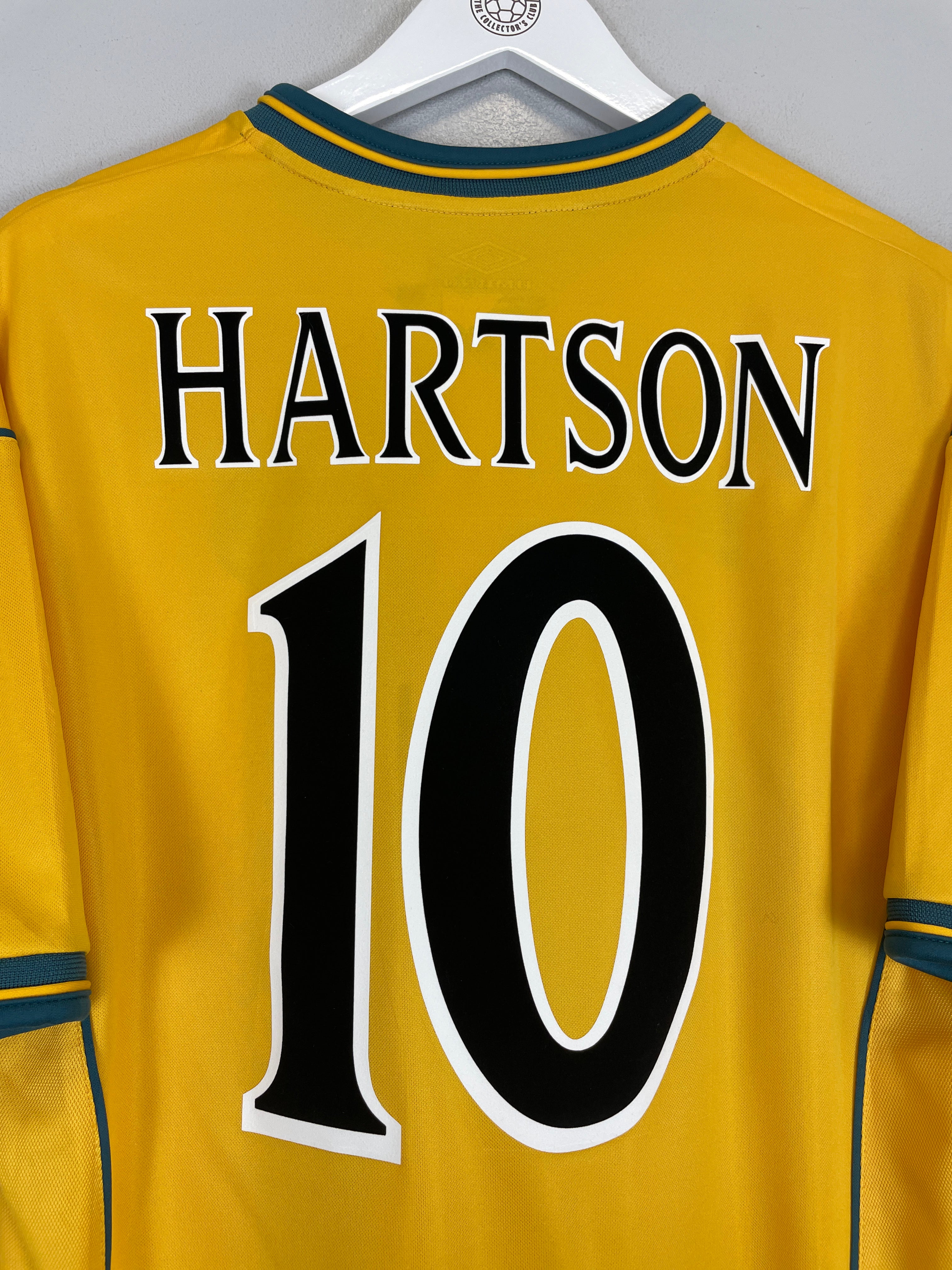 Shop 2000/02 CELTIC HARTSON #10 AWAY SHIRT (L) UMBRO, classic football shirts, vintage football shirts & retro soccer jerseys at Cult Kits